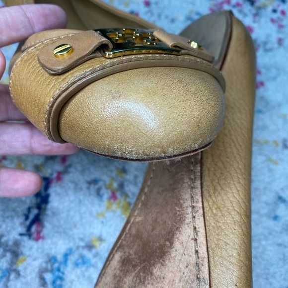 Tory Burch Royal Tan Box In Clines
Ballet Tumbled Leather Flats Sz 10.5 - Picture 10 of 13